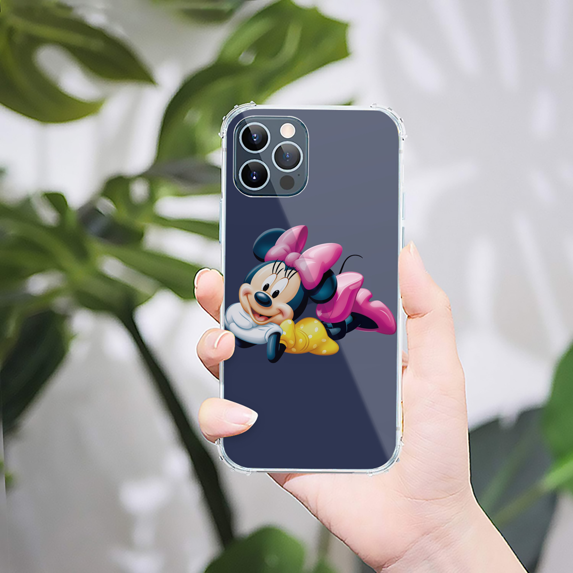 （画像用） ミッキーマウス Mickey Mouse 【iPhone 12シリーズ対応】透明スマホケース（クリアソフトケース）